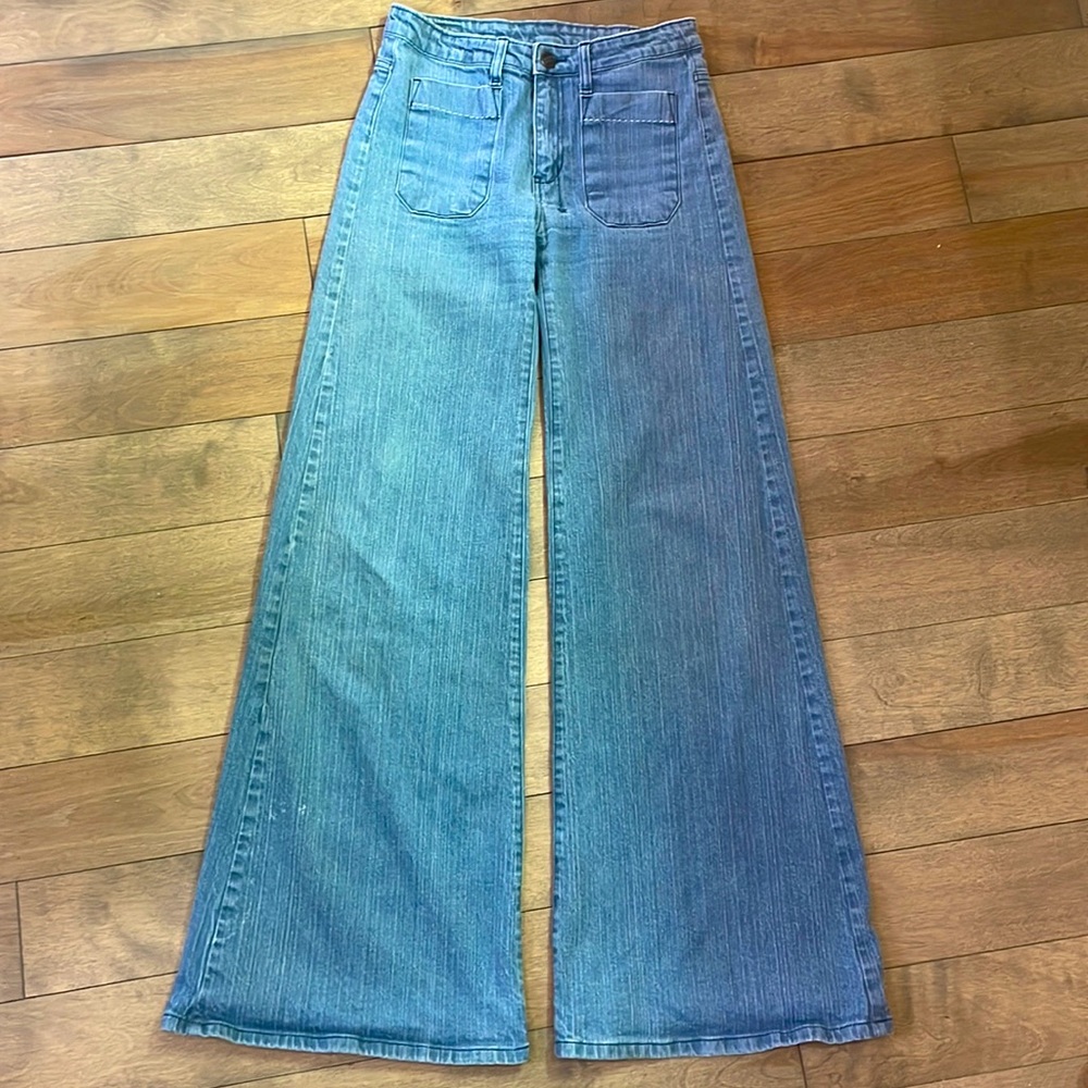 18th Amendment High Waisted Wide leg Flare Bottom jeans